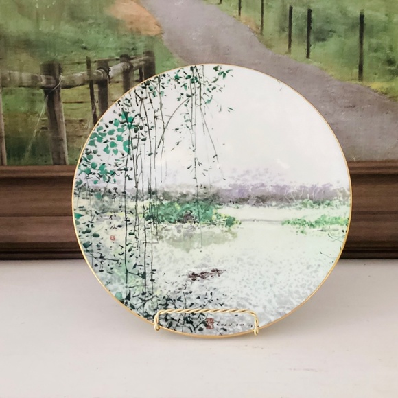 "Lake of Mists" By Chen Chi 10.5" Royal Doulton 1980 Art Plate #7001 Bone China - Picture 12 of 12